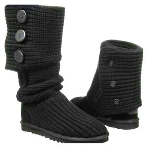 UGG classic knit sweater boots